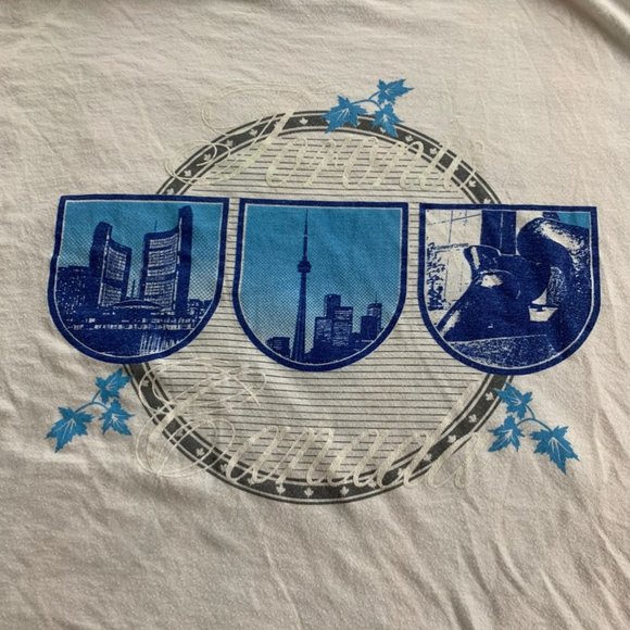 Vintage 90s Toronto Canada Cityscape Landmarks Single Stitch Unisex Grap… - Picture 7 of 13